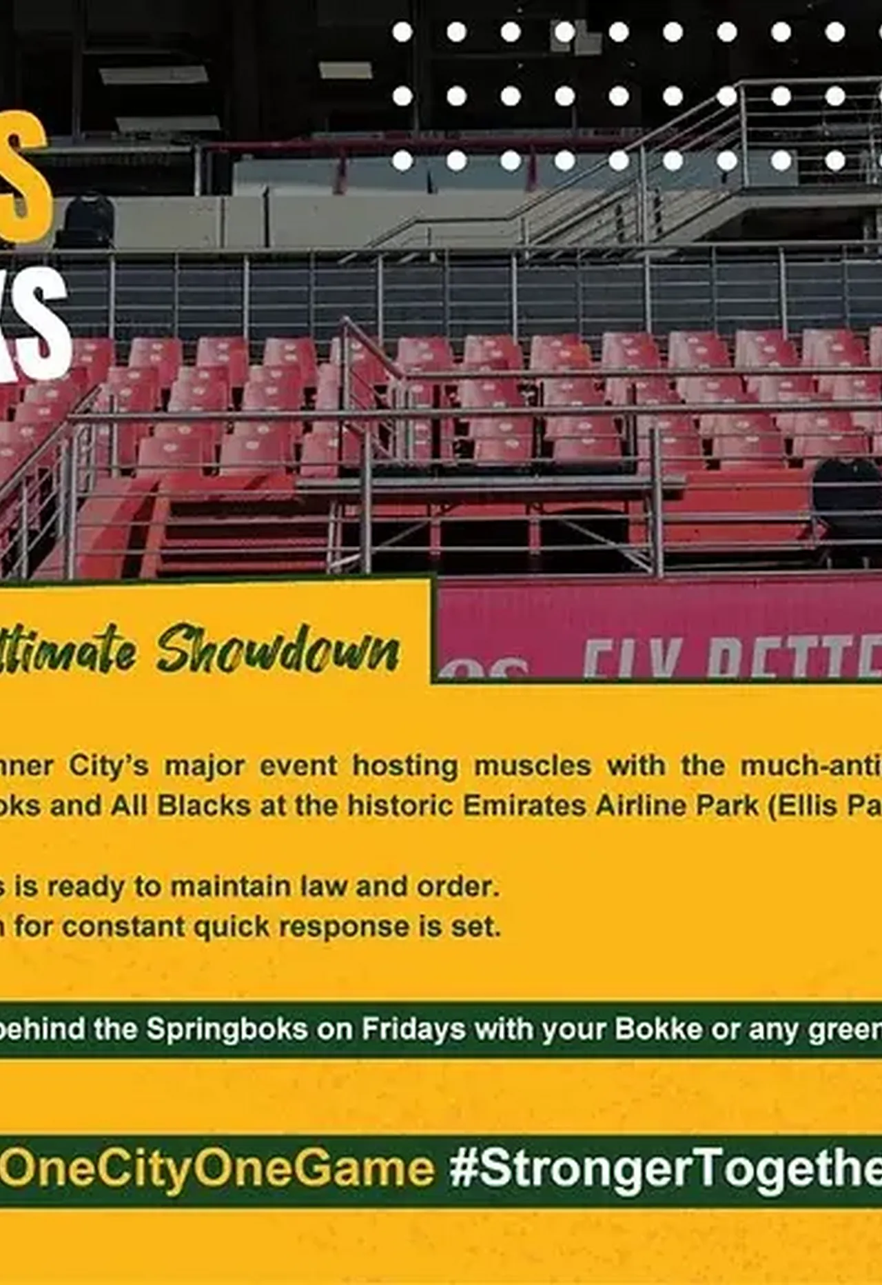 A facelift and makeover for The Ellis Park Precinct as Joburg gears up for the ‘Ultimate Rugby Showdown’