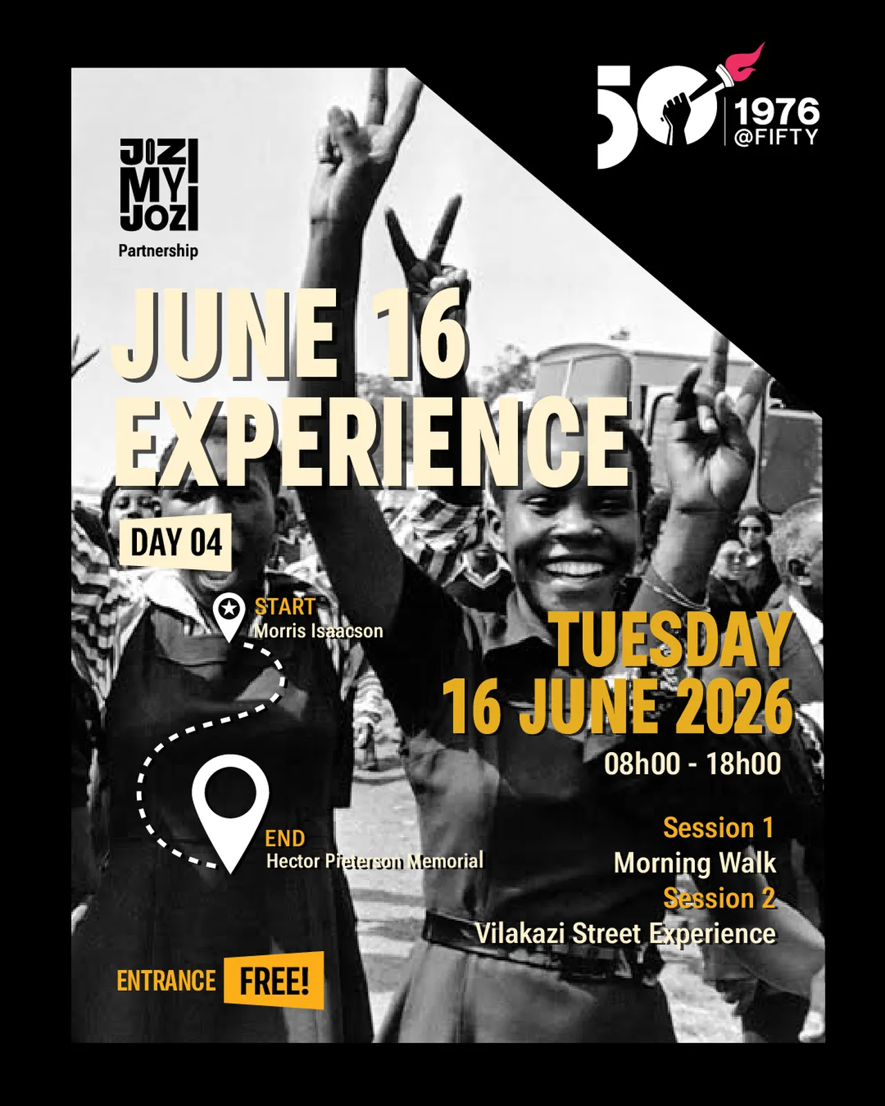 JMJ JUNE16 Poster 05 Day 4 Vilakazi Experience