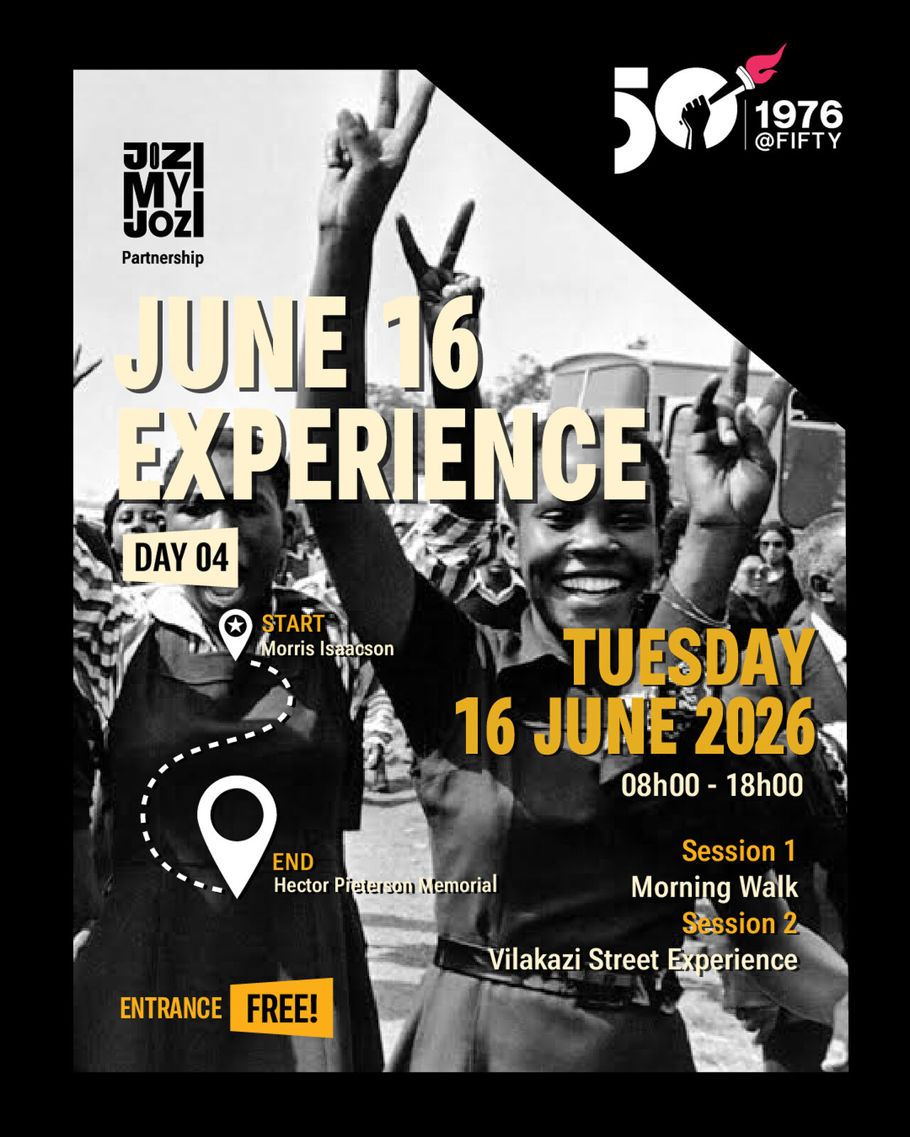 JMJ JUNE16 Poster 05 Day 4 Vilakazi Experience