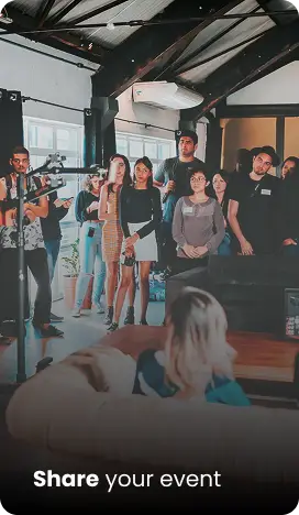 Share your event image in main banner area